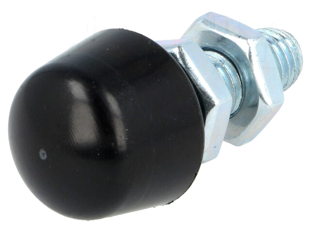 Aandrukschroef; Schroefdr: M10; D.voet: 18mm; Soort bit: afgeronde Aandrukschroef; Schroefdr: M10; D.voet: 18mm; Soort bit: afgeronde